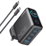شارژر دیواری 140 وات 4 پورت انکر مدل B0DPKP7RD8 به همراه کابل USB-C به طول 1.5 متر